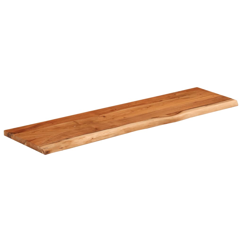 Ράφι Επιτοίχιο Ορθ. Live Edge 60x20x2,5 εκ. Μασίφ Ξύλο Ακακίας