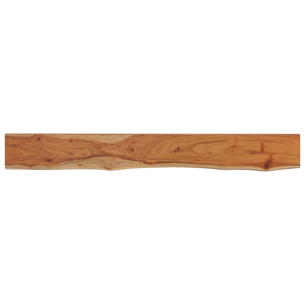 Ράφι Επιτοίχιο Ορθ. Live Edge 160x20x2,5 εκ. Μασίφ Ξύλο Ακακίας