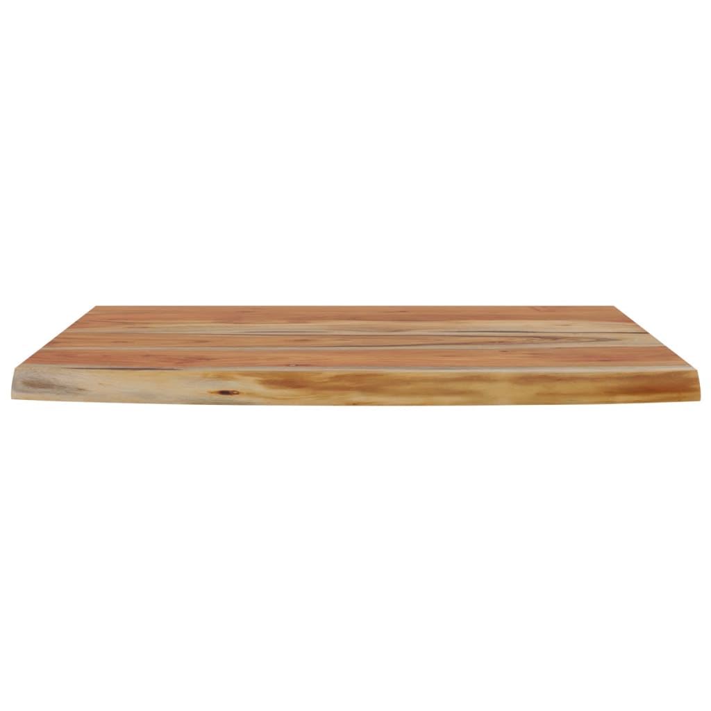 Ράφι Επιτοίχιο Ορθ. Live Edge 50x30x2,5εκ. Μασίφ Ξύλο Ακακίας - Pakobazaar