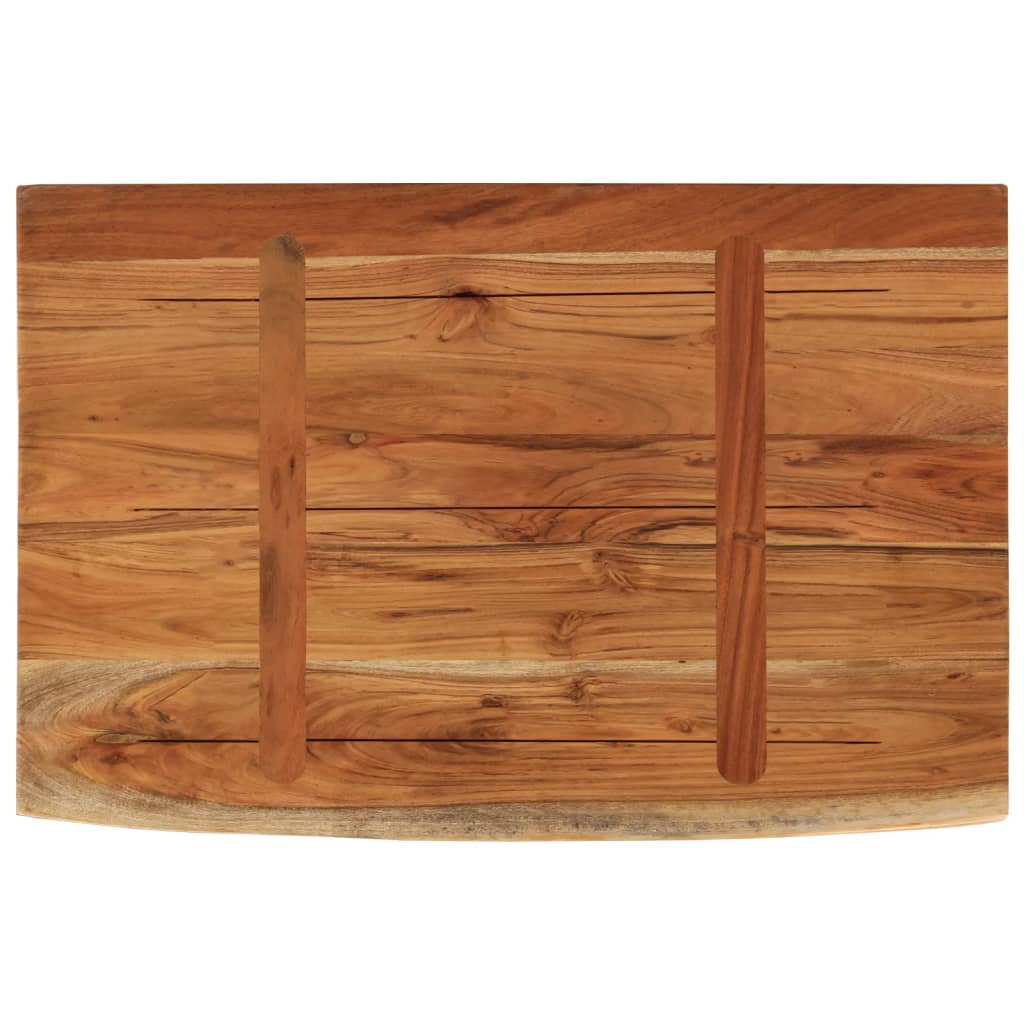 Ράφι Επιτοίχιο Ορθ. Live Edge 50x30x2,5εκ. Μασίφ Ξύλο Ακακίας - Pakobazaar