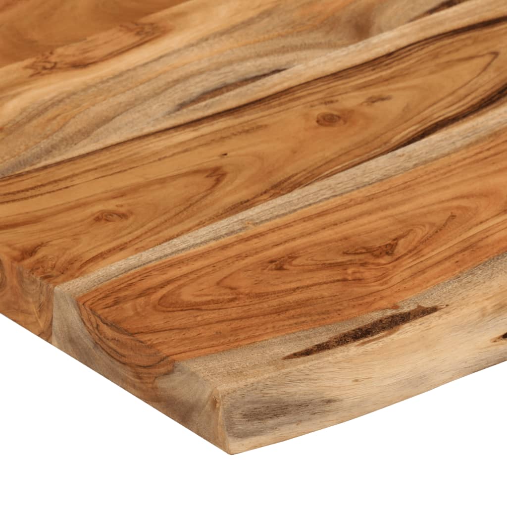 Ράφι Επιτοίχιο Ορθ. Live Edge 50x30x2,5εκ. Μασίφ Ξύλο Ακακίας - Pakobazaar
