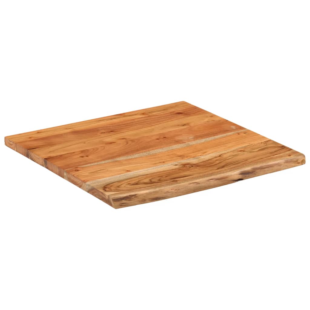 Ράφι Επιτοίχιο Ορθ. Live Edge 40x40x2,5 εκ. Μασίφ Ξύλο Ακακίας