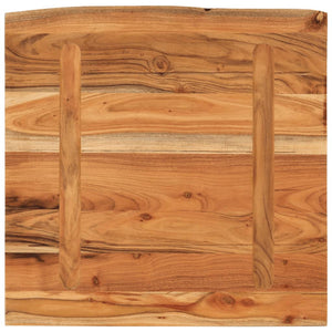 Ράφι Επιτοίχιο Ορθ. Live Edge 40x40x2,5 εκ. Μασίφ Ξύλο Ακακίας