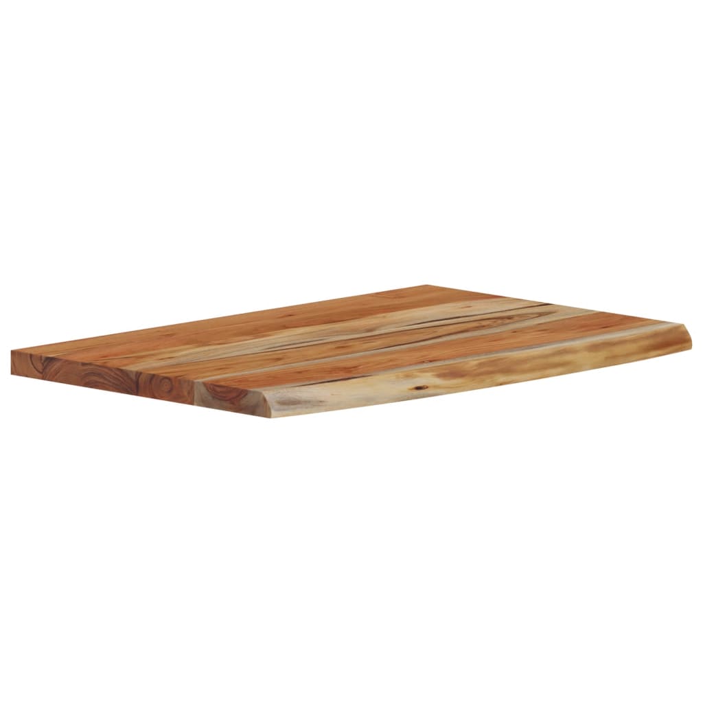 Ράφι Επιτοίχιο Ορθ. Live Edge 60x40x2,5 εκ. Μασίφ Ξύλο Ακακίας