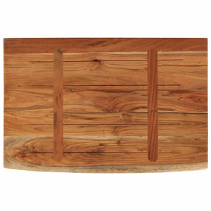 Ράφι Επιτοίχιο Ορθ. Live Edge 60x40x2,5 εκ. Μασίφ Ξύλο Ακακίας