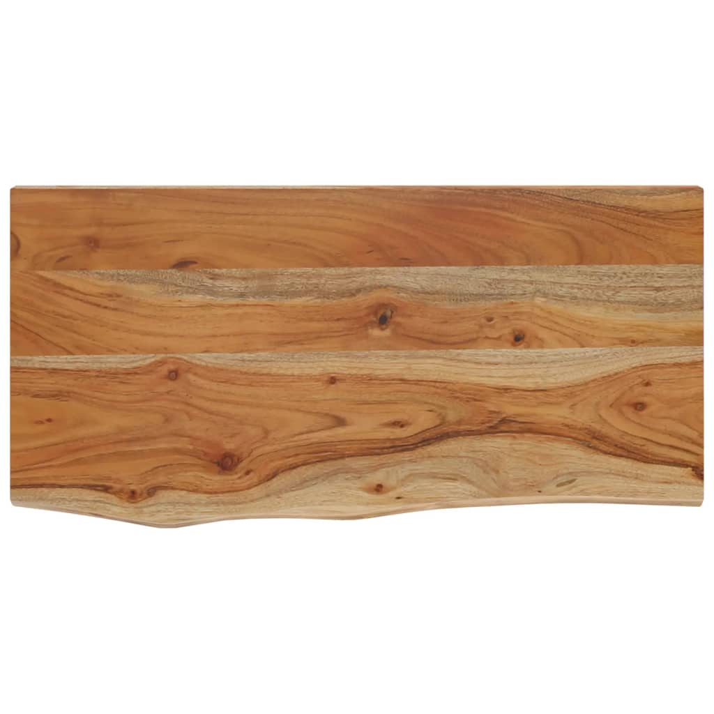 Ράφι Επιτοίχιο Ορθ. Live Edge 40x20x3,8 εκ. Μασίφ Ξύλο Ακακίας