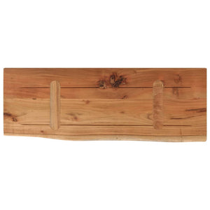 Ράφι Επιτοίχιο Ορθ. Live Edge 50x20x3,8 εκ. Μασίφ Ξύλο Ακακίας