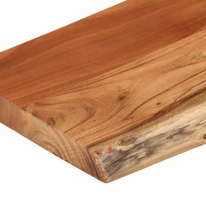 Ράφι Επιτοίχιο Ορθ. Live Edge 50x20x3,8 εκ. Μασίφ Ξύλο Ακακίας
