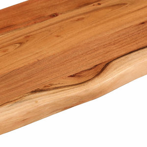 Ράφι Επιτοίχιο Ορθ. Live Edge 70x20x3,8 εκ. Μασίφ Ξύλο Ακακίας