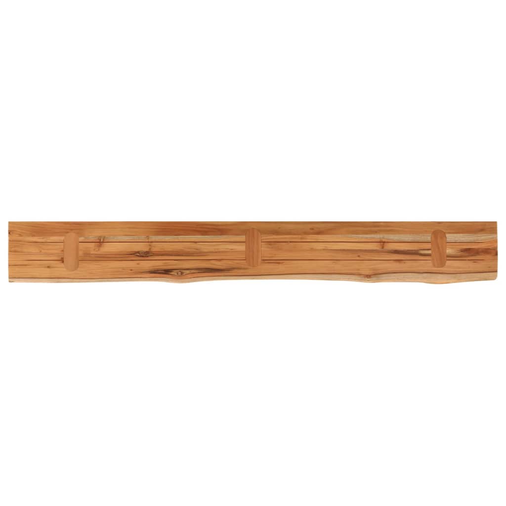 Ράφι Επιτοίχιο Ορθ. Live Edge 160x20x3,8 εκ. Μασίφ Ξύλο Ακακίας - Pakobazaar