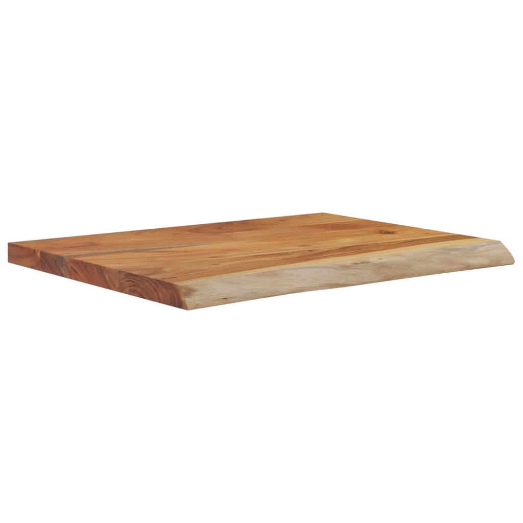 Ράφι Επιτοίχιο Ορθ. Live Edge 40x30x3,8 εκ. Μασίφ Ξύλο Ακακίας - Pakobazaar