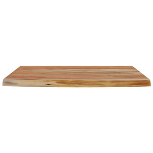 Ράφι Επιτοίχιο Ορθ. Live Edge 50x30x3,8 εκ. Μασίφ Ξύλο Ακακίας