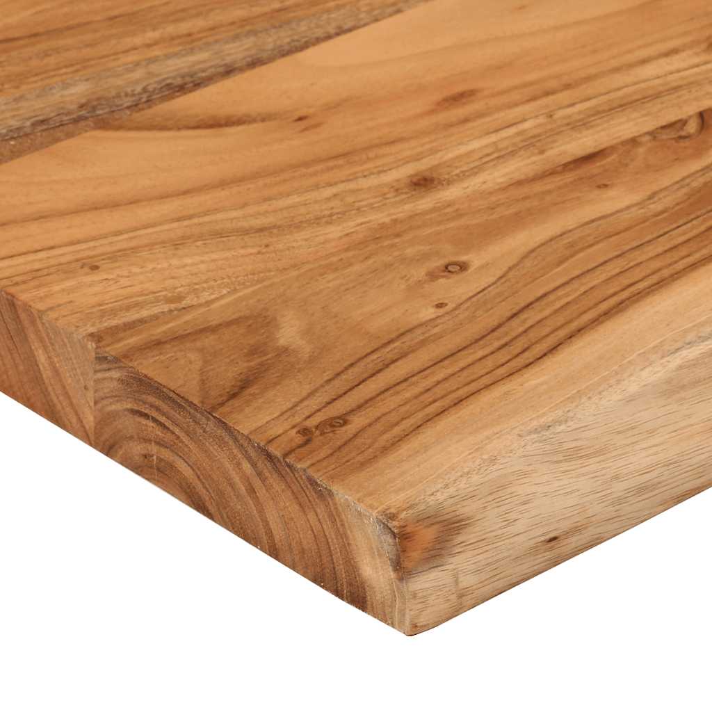 Ράφι Επιτοίχιο Ορθ. Live Edge 50x40x3,8 εκ. Μασίφ Ξύλο Ακακίας