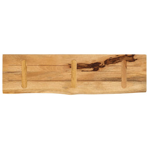Επιφάνεια Τραπεζιού 100x30x2,5 εκ. Live Edge Μασίφ Ξύλο Μάνγκο - Pakobazaar