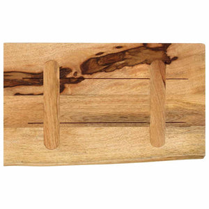 Επιφάνεια Τραπεζιού 50x40x2,5 εκ. Live Edge Μασίφ Ξύλο Μάνγκο - Pakobazaar