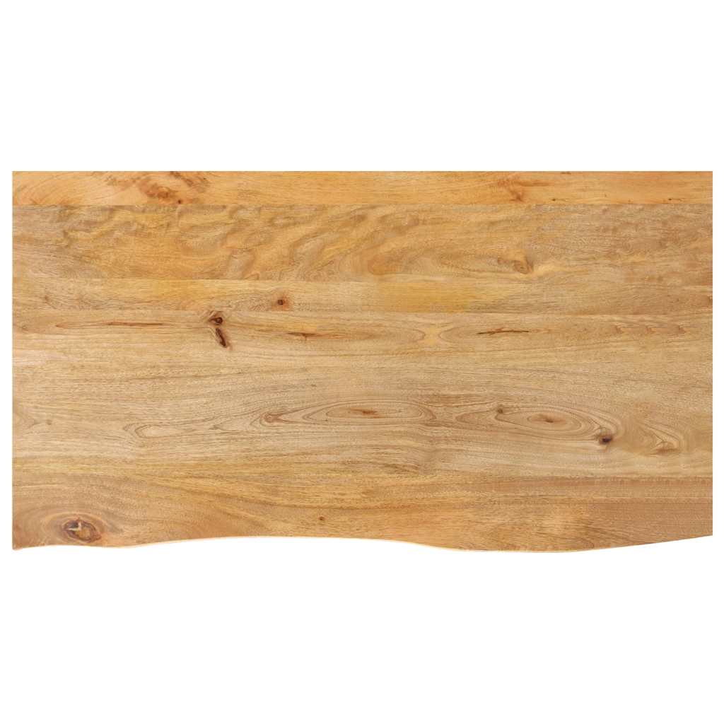 Επιφάνεια Τραπεζιού 120x60x2,5 εκ. Live Edge Μασίφ Ξύλο Μάνγκο - Pakobazaar