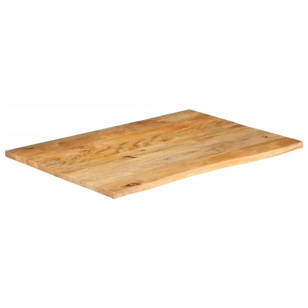 Επιφάνεια Τραπεζιού 90x80x2,5 εκ. Live Edge Μασίφ Ξύλο Μάνγκο