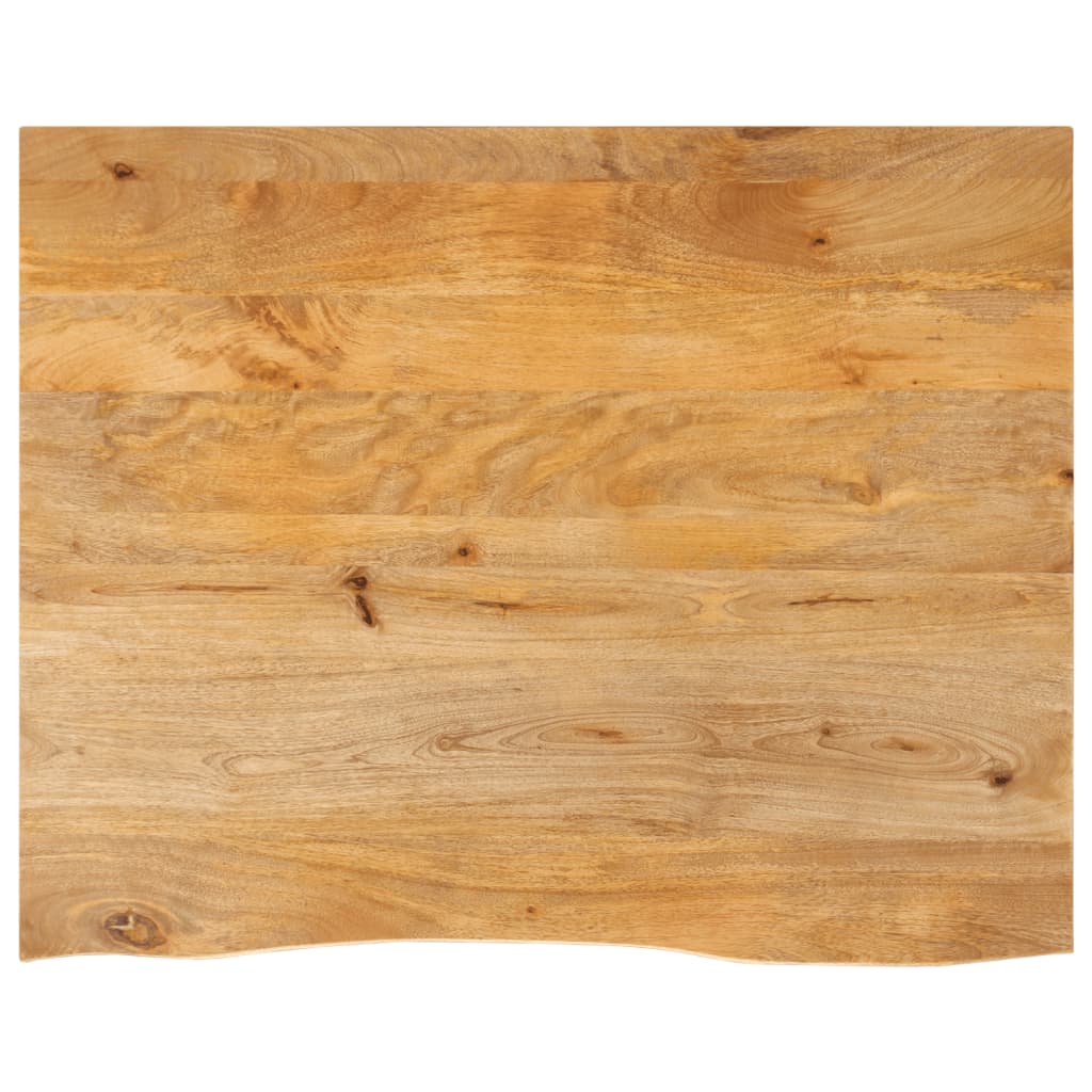 Επιφάνεια Τραπεζιού 100x80x2,5 εκ. Live Edge Μασίφ Ξύλο Μάνγκο