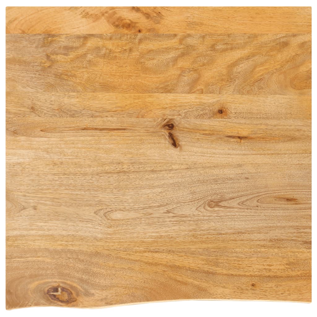 Επιφάνεια Τραπεζιού 40x40x3,8 εκ. Live Edge Μασίφ Ξύλο Μάνγκο