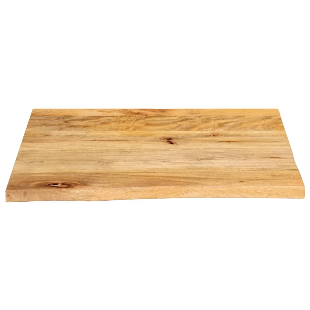 Επιφάνεια Τραπεζιού 40x40x3,8 εκ. Live Edge Μασίφ Ξύλο Μάνγκο