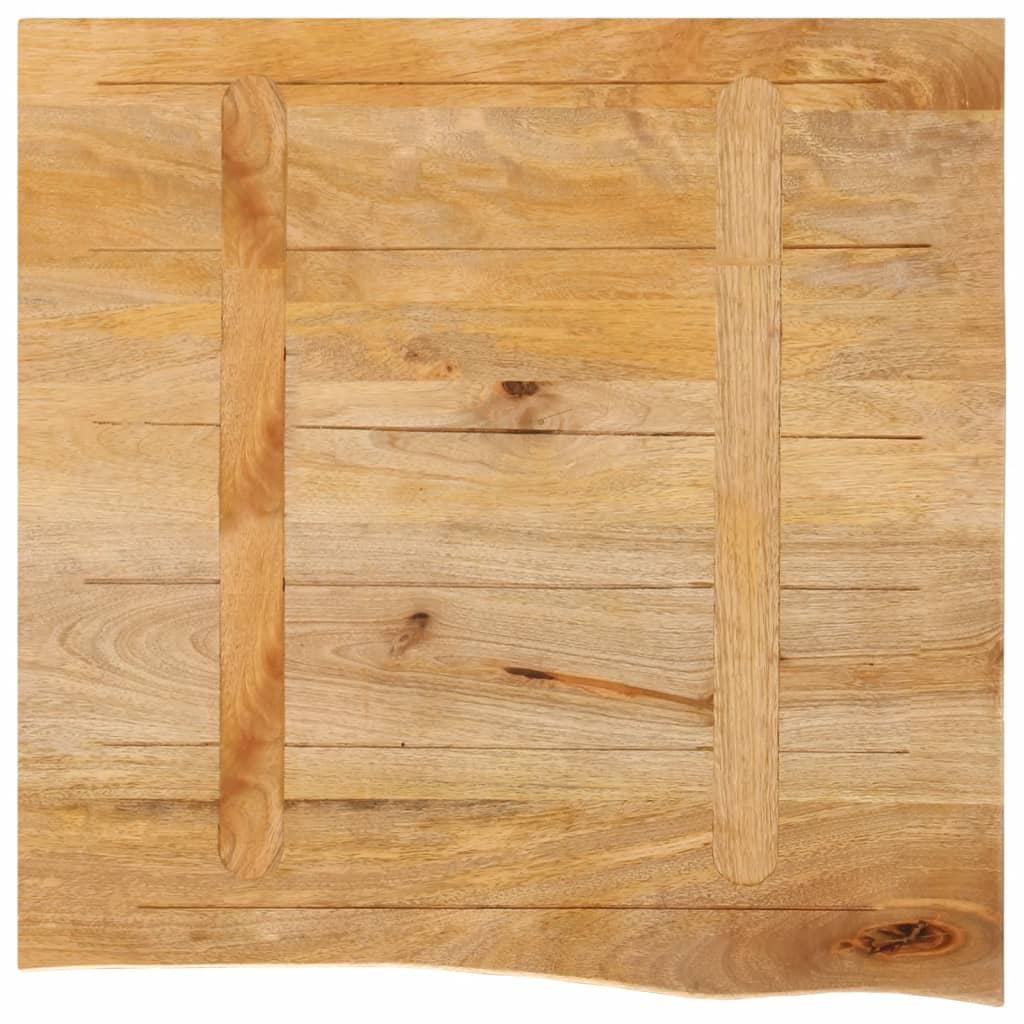 Επιφάνεια Τραπεζιού 40x40x3,8 εκ. Live Edge Μασίφ Ξύλο Μάνγκο