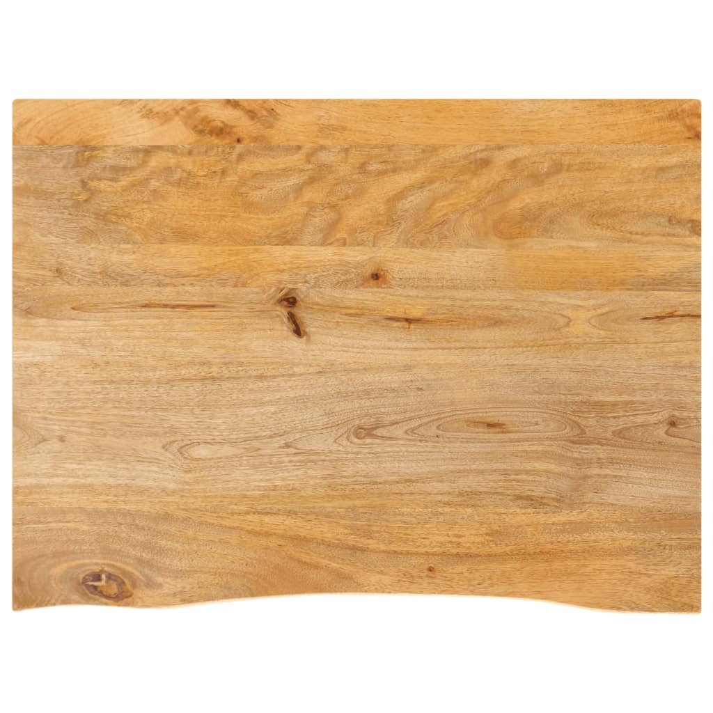 Επιφάνεια Τραπεζιού 80x60x3,8 εκ. Live Edge Μασίφ Ξύλο Μάνγκο - Pakobazaar