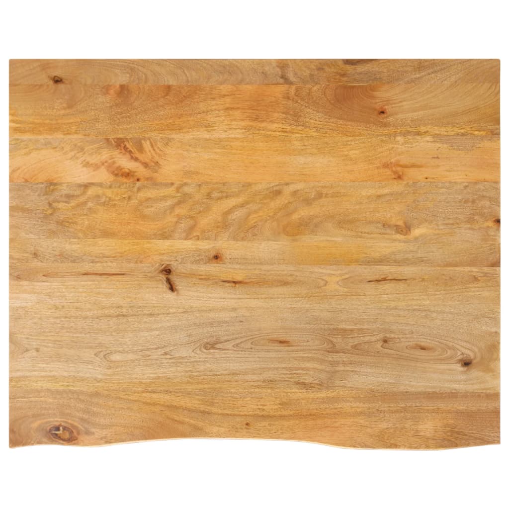 Επιφάνεια Τραπεζιού 90x80x3,8 εκ. Live Edge Μασίφ Ξύλο Μάνγκο - Pakobazaar
