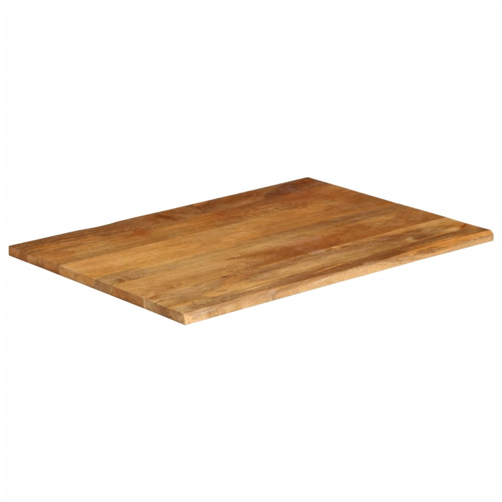 Επιφάνεια Τραπεζιού 100x80x3,8 εκ. Live Edge Μασίφ Ξύλο Μάνγκο