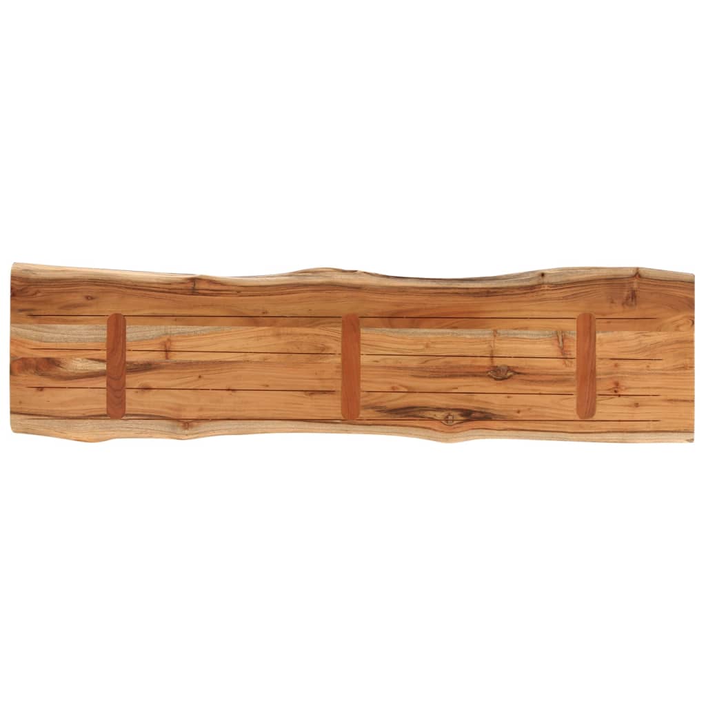 Επιφάνεια Τραπεζιού Ορθογώνια 140x40x2,5 εκ. Μασίφ Ξύλο Ακακίας - Pakobazaar