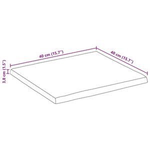 Επιφάνεια Τραπεζιού Ορθογώνια 40x40x3,8 εκ. Μασίφ Ξύλο Ακακίας