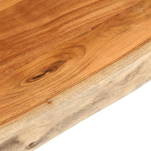 Επιφάνεια Τραπεζιού Ορθογώνια 90x80x3,8 εκ. Μασίφ Ξύλο Ακακίας - Pakobazaar