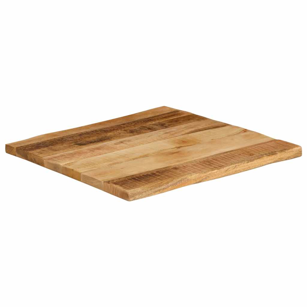 Επιφάνεια Τραπεζιού 40x40x2,5 εκ. Live Edge Μασίφ Ξύλο Μάνγκο - Pakobazaar