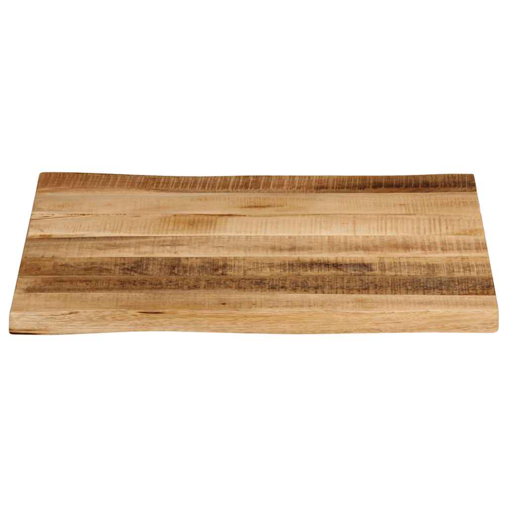 Επιφάνεια Τραπεζιού 40x40x2,5 εκ. Live Edge Μασίφ Ξύλο Μάνγκο - Pakobazaar