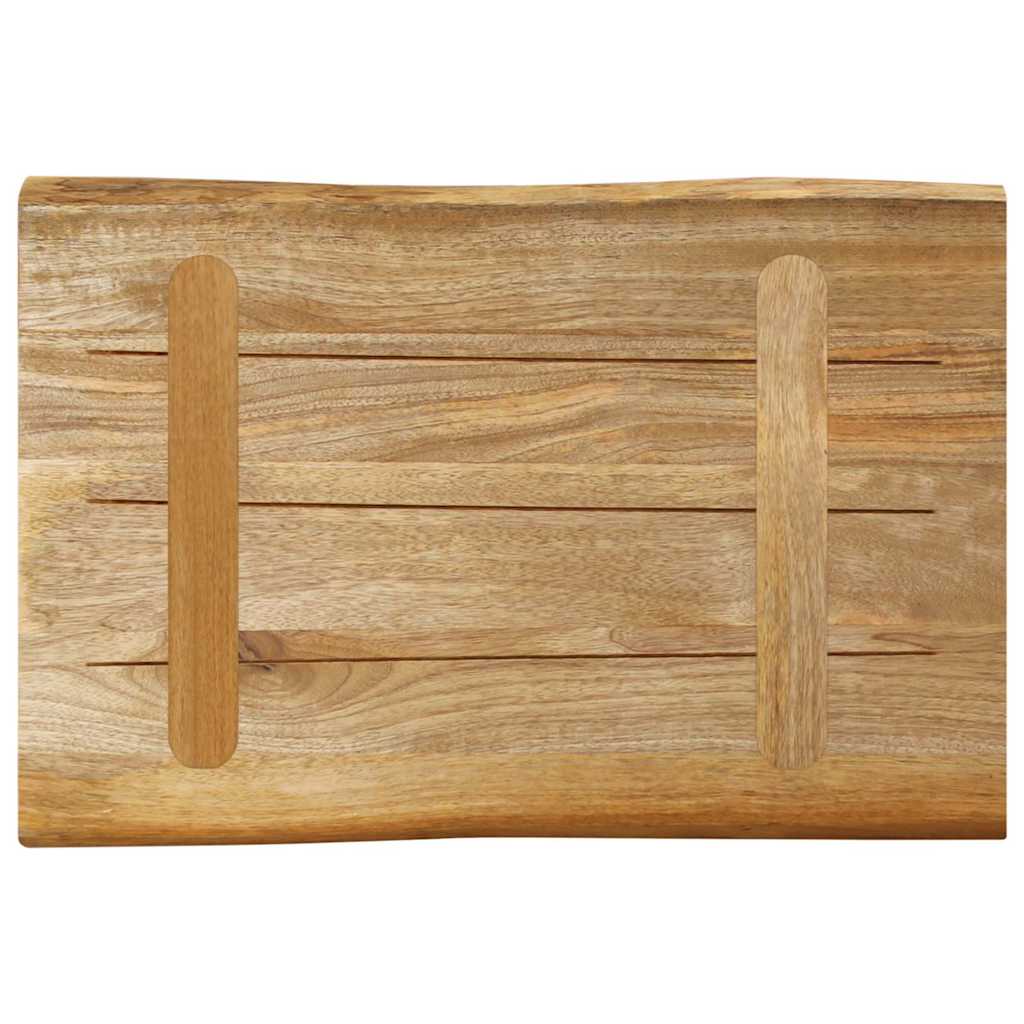 Επιφάνεια Τραπεζιού 70x40x2,5 εκ. Live Edge Μασίφ Ξύλο Μάνγκο