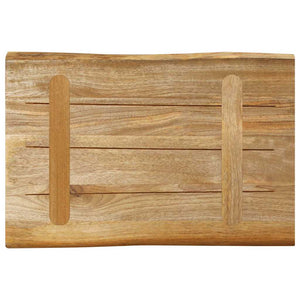 Επιφάνεια Τραπεζιού 70x40x2,5 εκ. Live Edge Μασίφ Ξύλο Μάνγκο