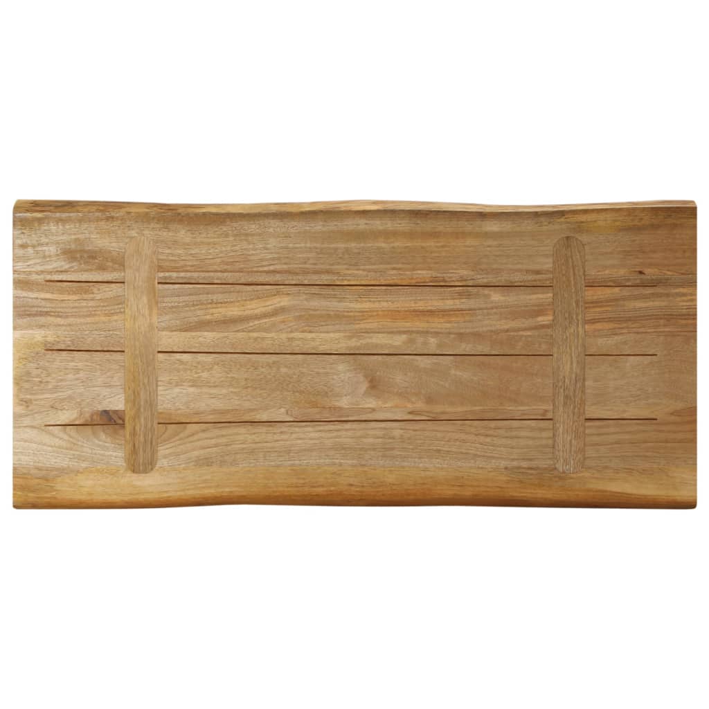 Επιφάνεια Τραπεζιού 80x40x2,5 εκ. Live Edge Μασίφ Ξύλο Μάνγκο - Pakobazaar