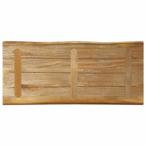 Επιφάνεια Τραπεζιού 100x40x2,5 εκ. Live Edge Μασίφ Ξύλο Μάνγκο - Pakobazaar