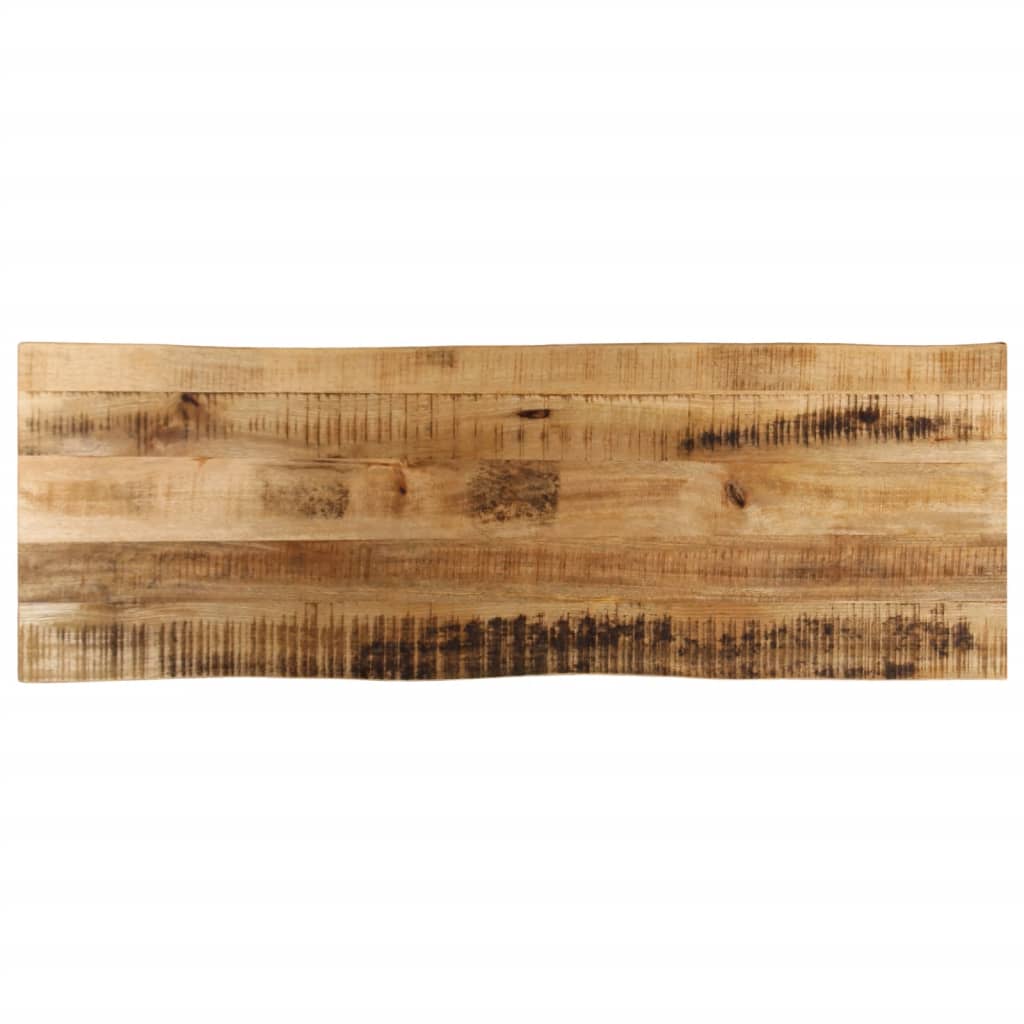 Επιφάνεια Τραπεζιού 140x40x2,5 εκ. Live Edge Μασίφ Ξύλο Μάνγκο