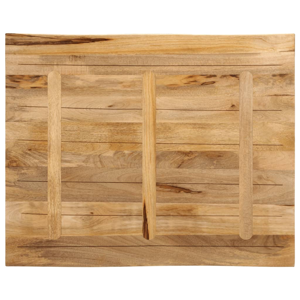 Επιφάνεια Τραπεζιού 100x80x2,5 εκ. Live Edge Μασίφ Ξύλο Μάνγκο