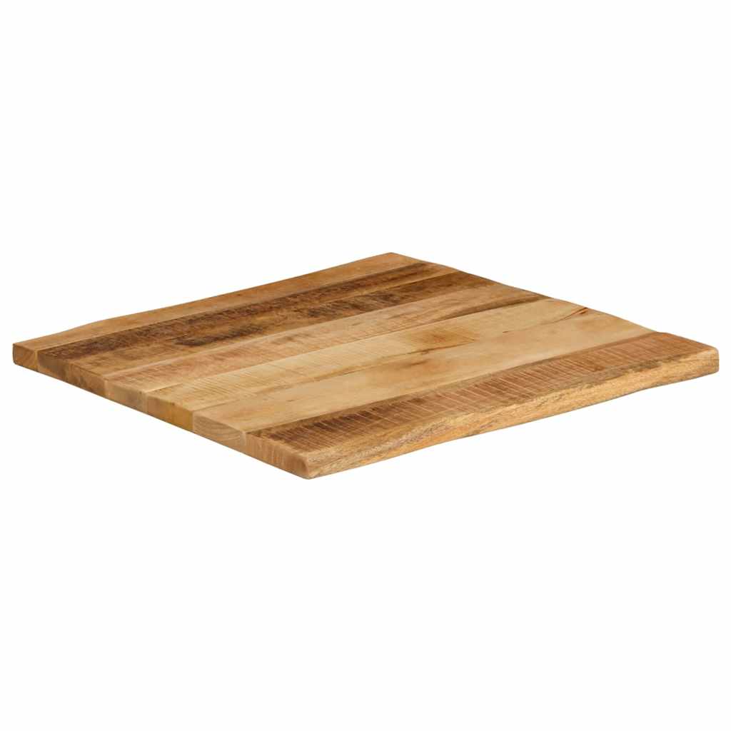 Επιφάνεια Τραπεζιού 40x40x3,8 εκ. Live Edge Μασίφ Ξύλο Μάνγκο