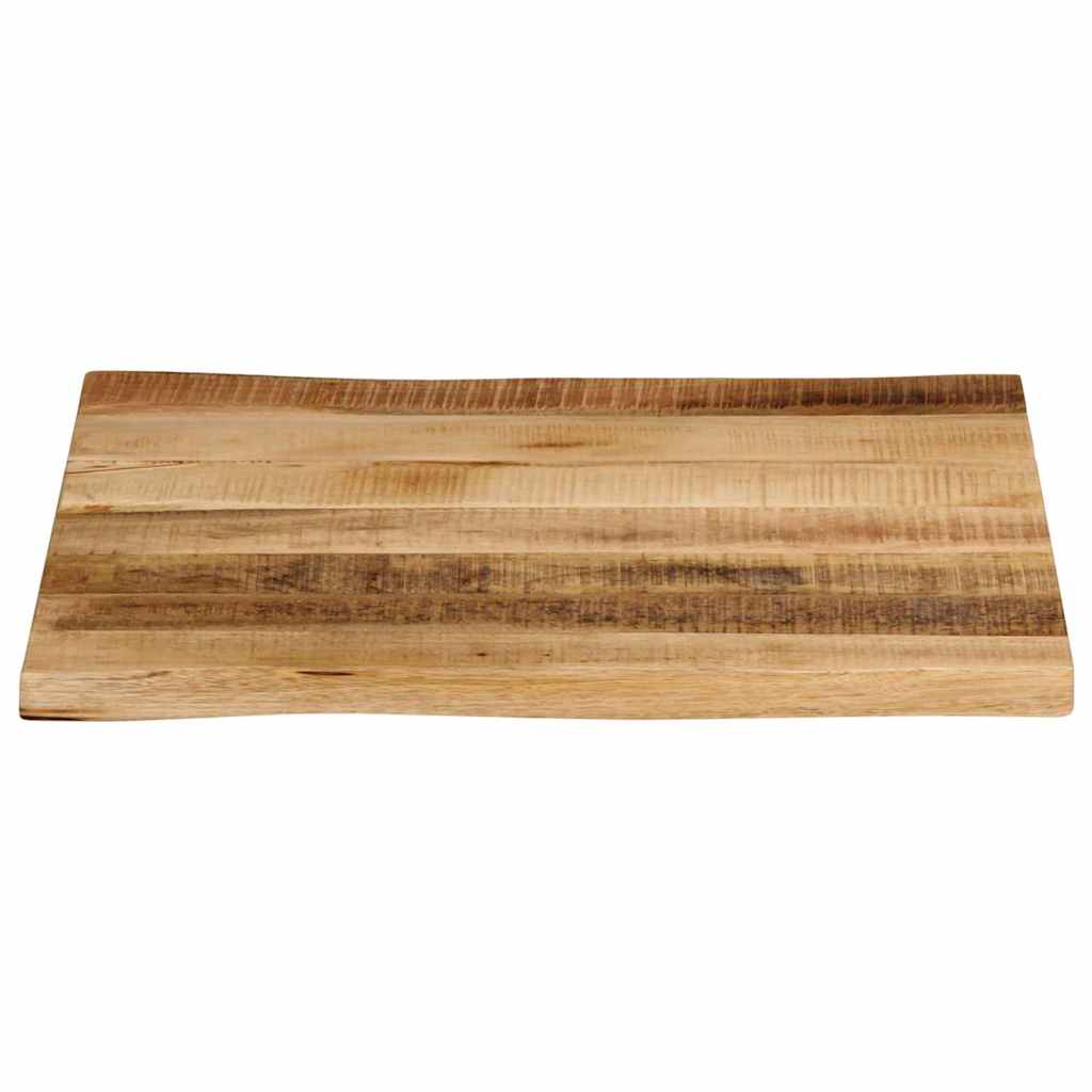 Επιφάνεια Τραπεζιού 40x40x3,8 εκ. Live Edge Μασίφ Ξύλο Μάνγκο