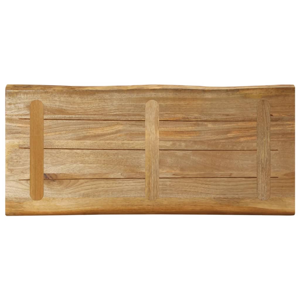 Επιφάνεια Τραπεζιού 90x40x3,8 εκ. Live Edge Μασίφ Ξύλο Μάνγκο