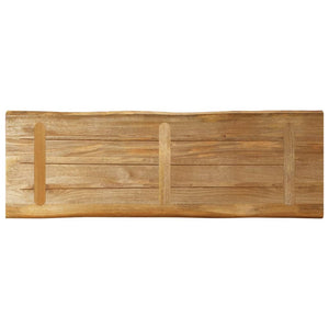 Επιφάνεια Τραπεζιού 120x40x3,8 εκ. Live Edge Μασίφ Ξύλο Μάνγκο