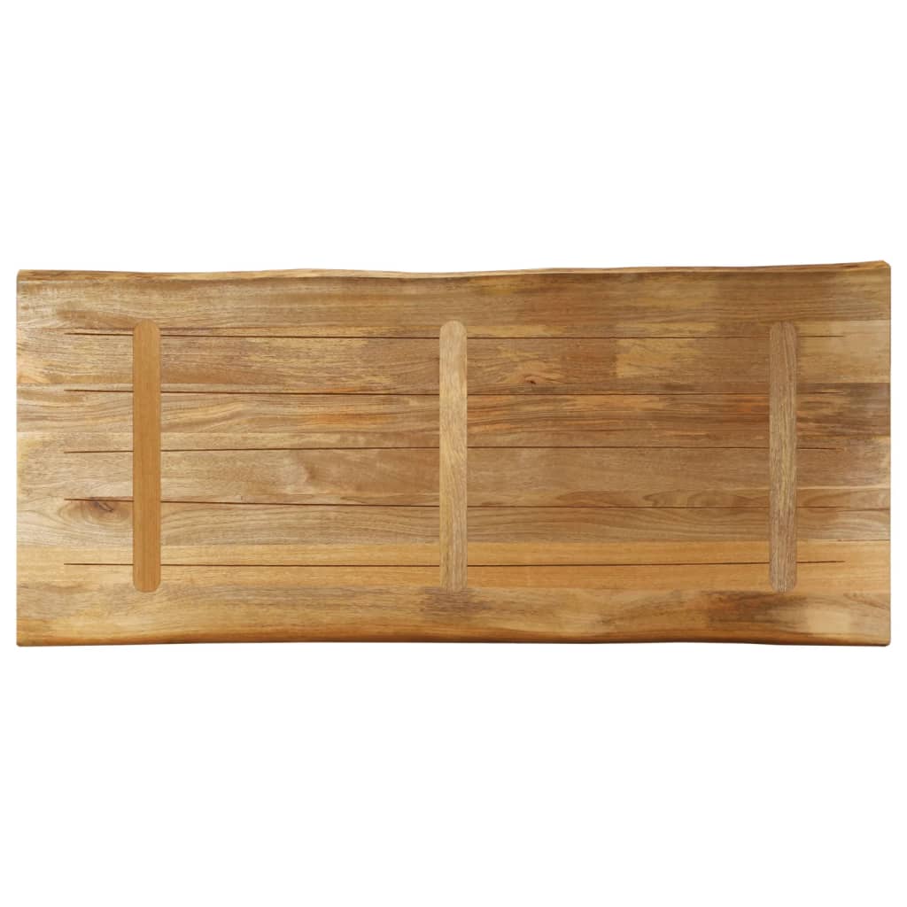 Επιφάνεια Τραπεζιού 140x60x3,8 εκ. Live Edge Μασίφ Ξύλο Μάνγκο - Pakobazaar