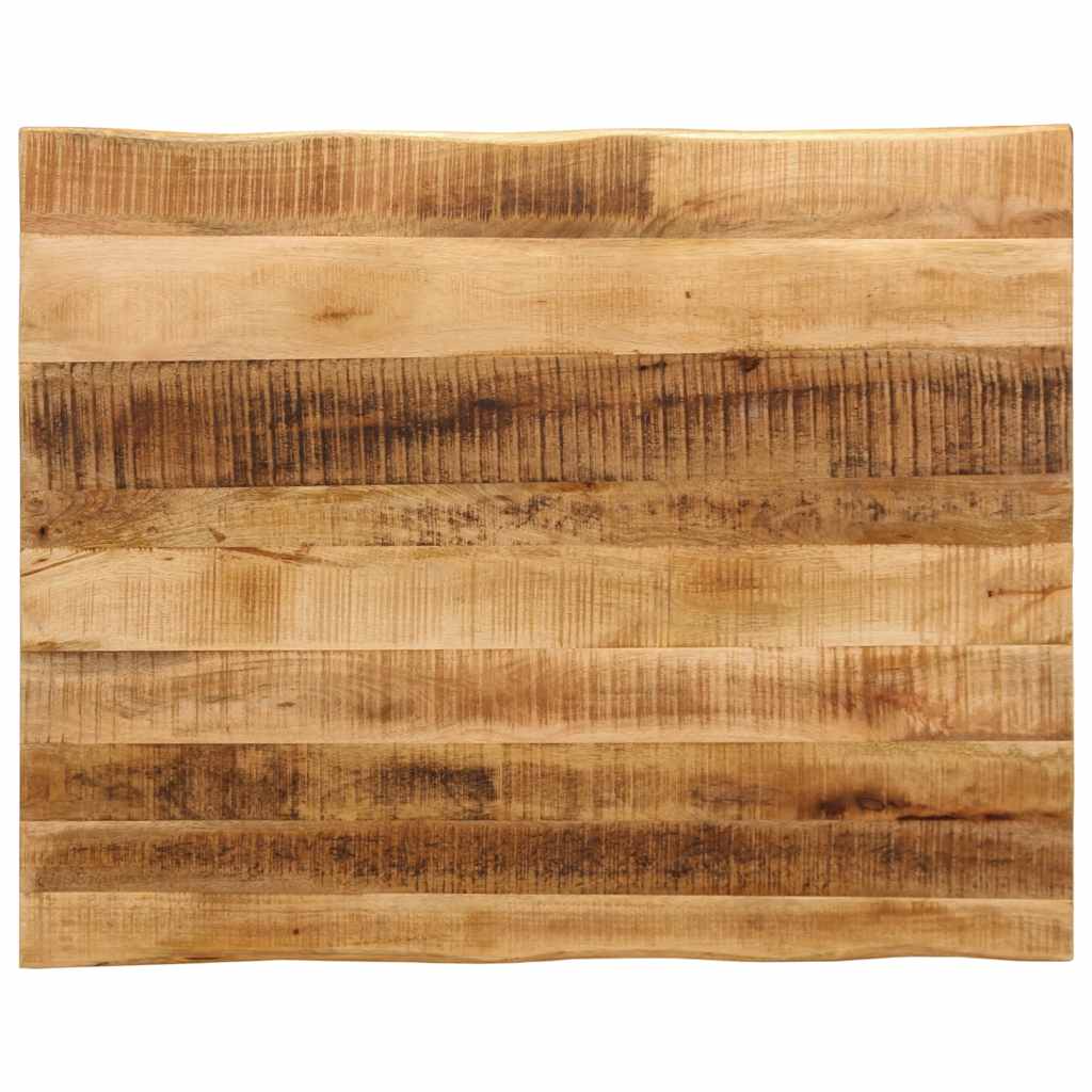 Επιφάνεια Τραπεζιού Live Edge 100x80x3,8 εκ. από Μασίφ Ξύλο Ακατέργαστου Μάνγκο - Pakobazaar