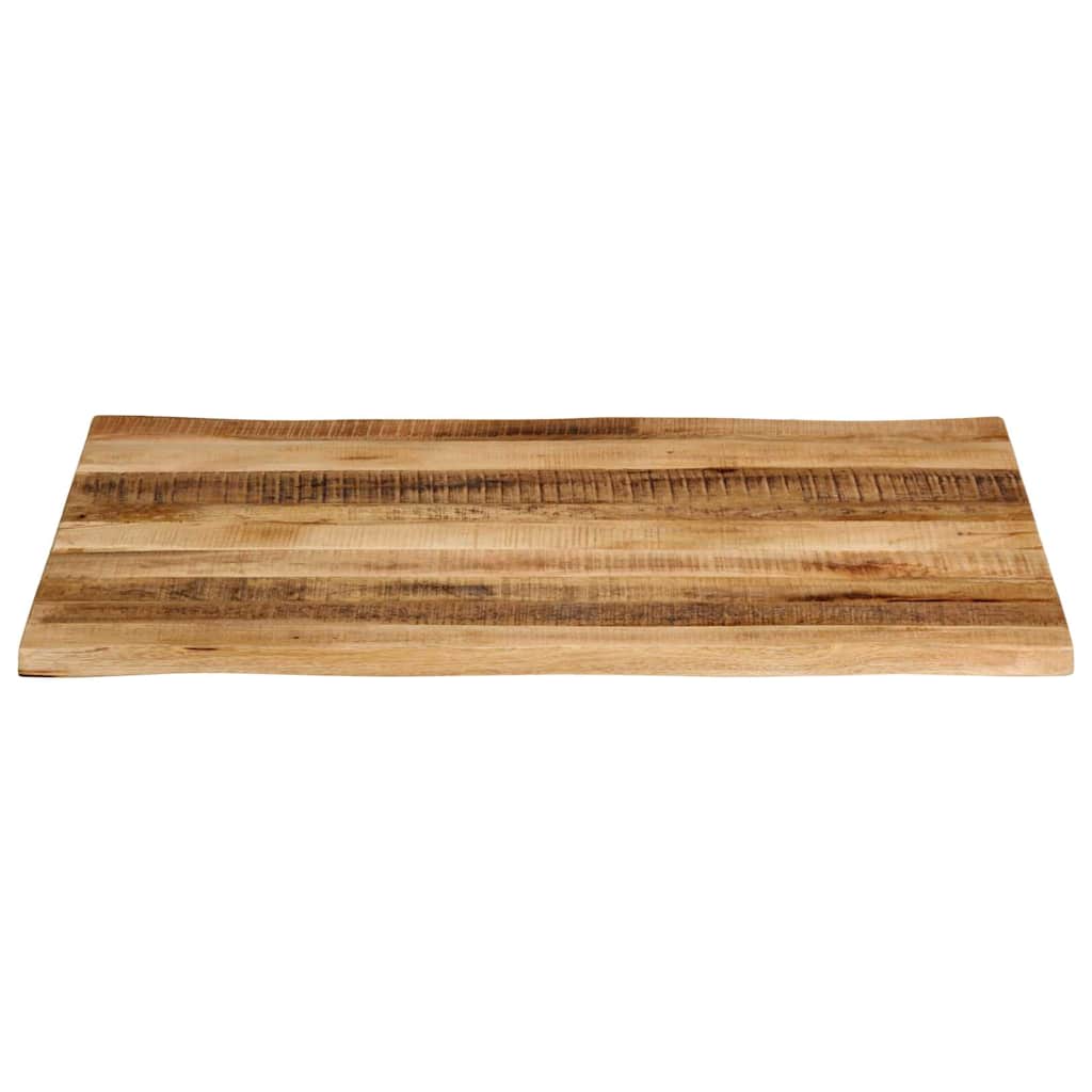 Επιφάνεια Τραπεζιού Live Edge 100x80x3,8 εκ. από Μασίφ Ξύλο Ακατέργαστου Μάνγκο - Pakobazaar
