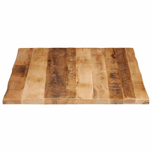 Επιφάνεια Τραπεζιού Live Edge 100x80x3,8 εκ. από Μασίφ Ξύλο Ακατέργαστου Μάνγκο - Pakobazaar