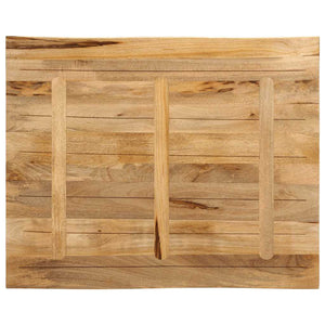 Επιφάνεια Τραπεζιού Live Edge 100x80x3,8 εκ. από Μασίφ Ξύλο Ακατέργαστου Μάνγκο - Pakobazaar
