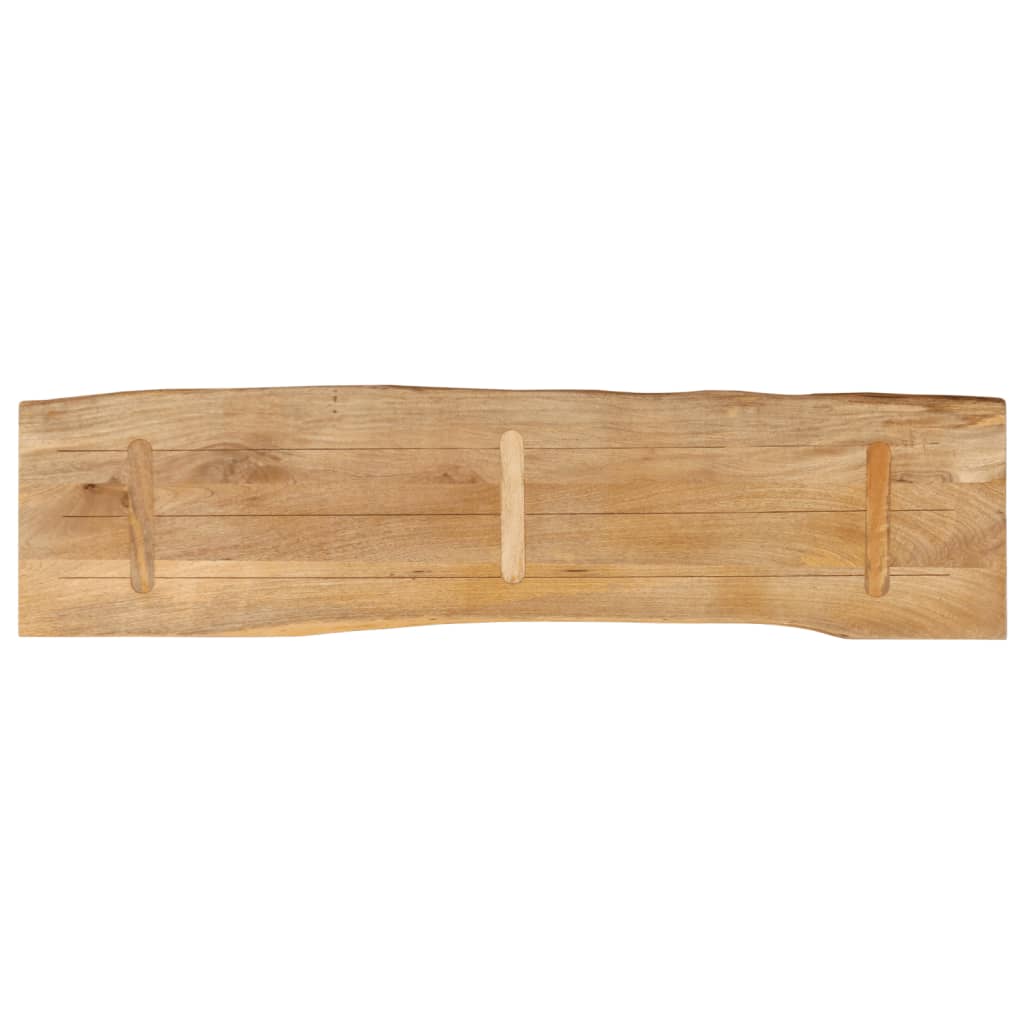 Επιφάνεια Τραπεζιού 180x40x2,5 εκ. Live Edge Μασίφ Ξύλο Μάνγκο