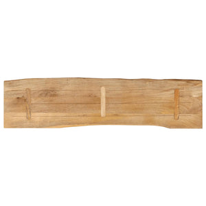 Επιφάνεια Τραπεζιού 180x40x2,5 εκ. Live Edge Μασίφ Ξύλο Μάνγκο - Pakobazaar